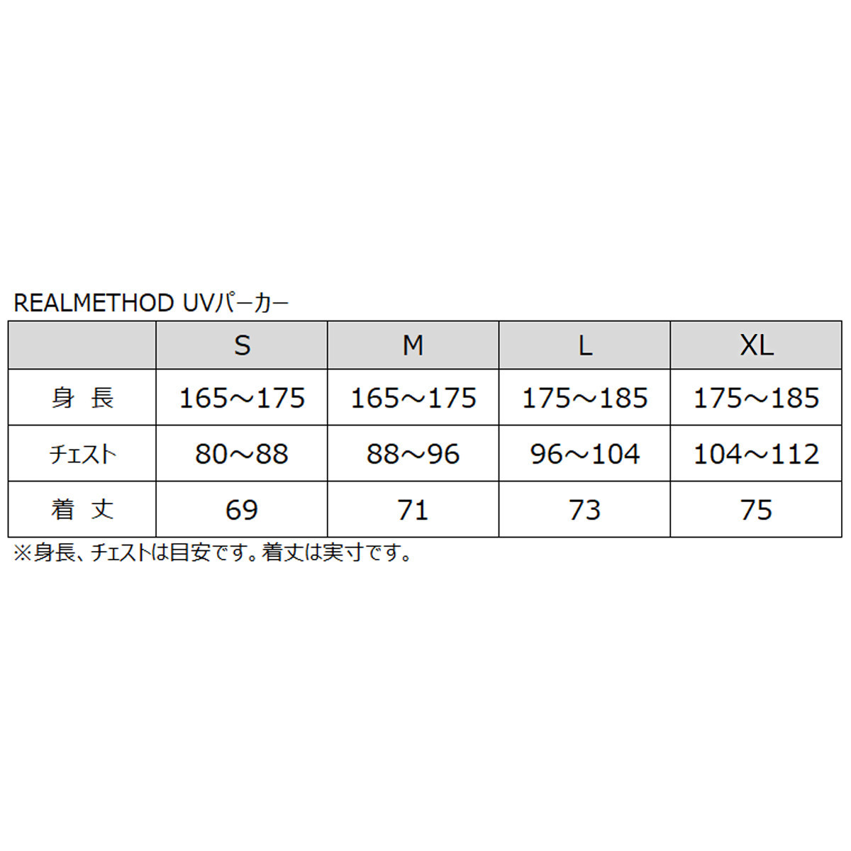 Real Method Uvパーカー ネイビー